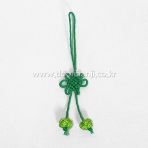 국화장식고리매듭(4)-초록