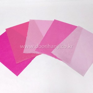 조각색한지(2)-분홍색계열