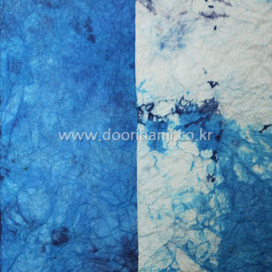 다색뿌림염색지(4)-파랑계열